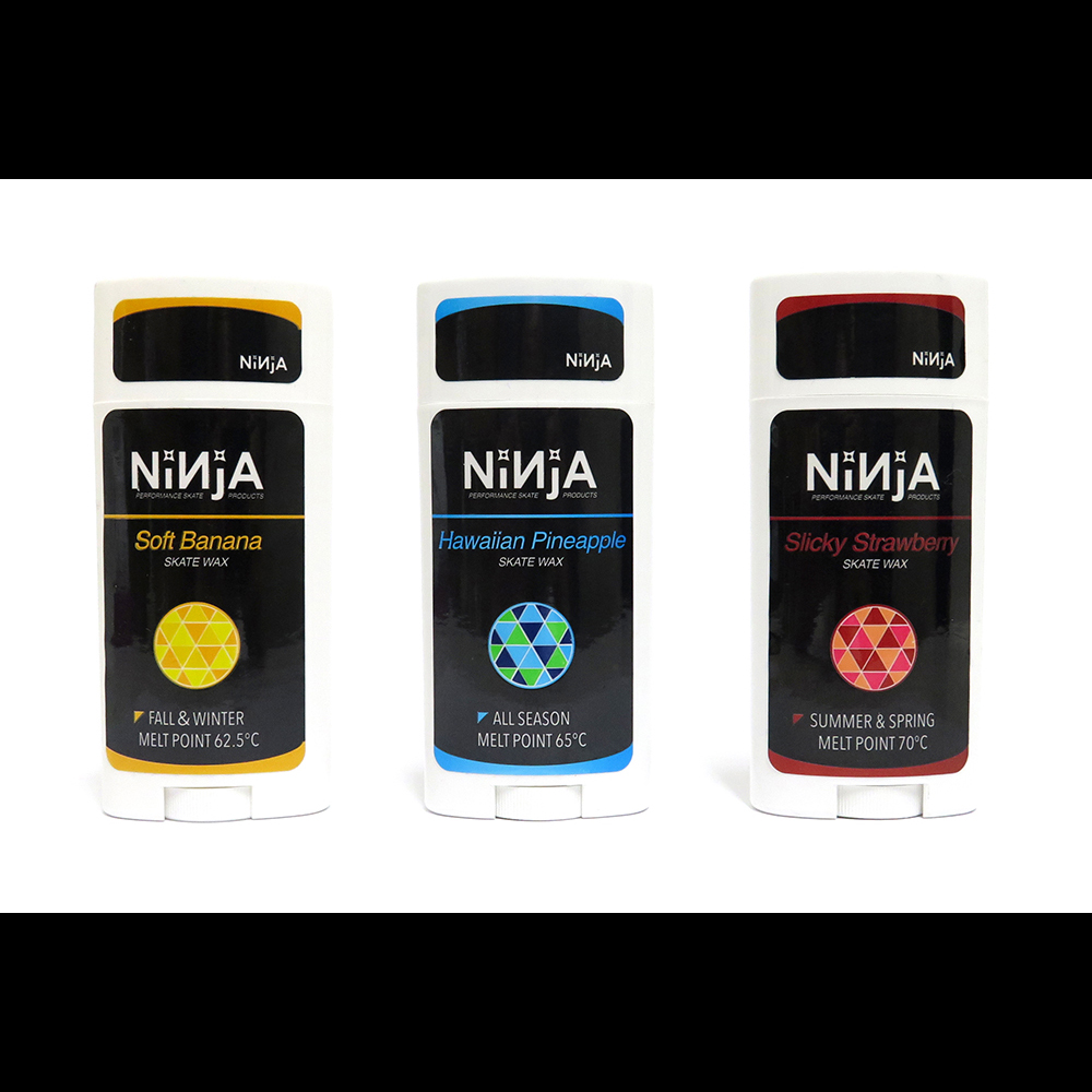 ワックス : NINJA – SKATE WAX / 縁石、ボックス、レール等に塗り、滑りを良くするカーブトリックの必需品