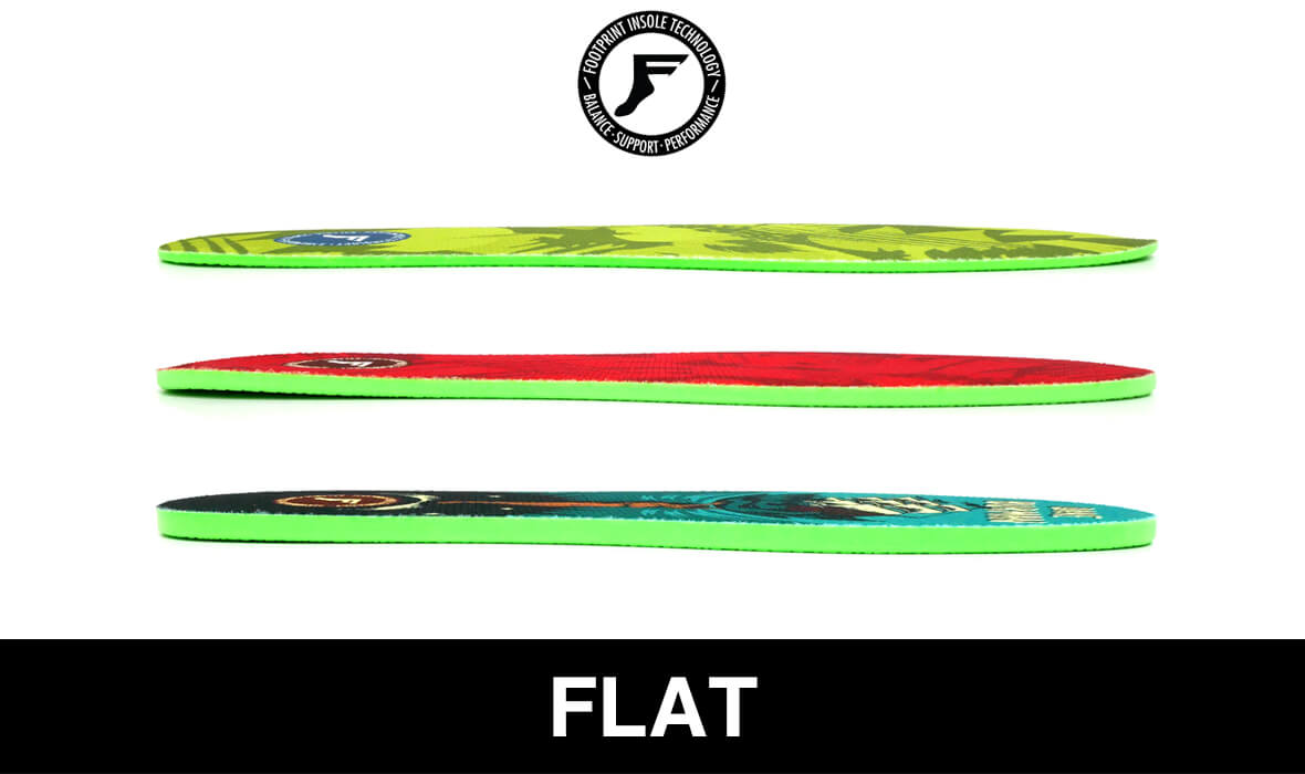 FOOTPRINT（フットプリント）衝撃を90%以上カットするインソールの特徴と選び方 FLAT バナー