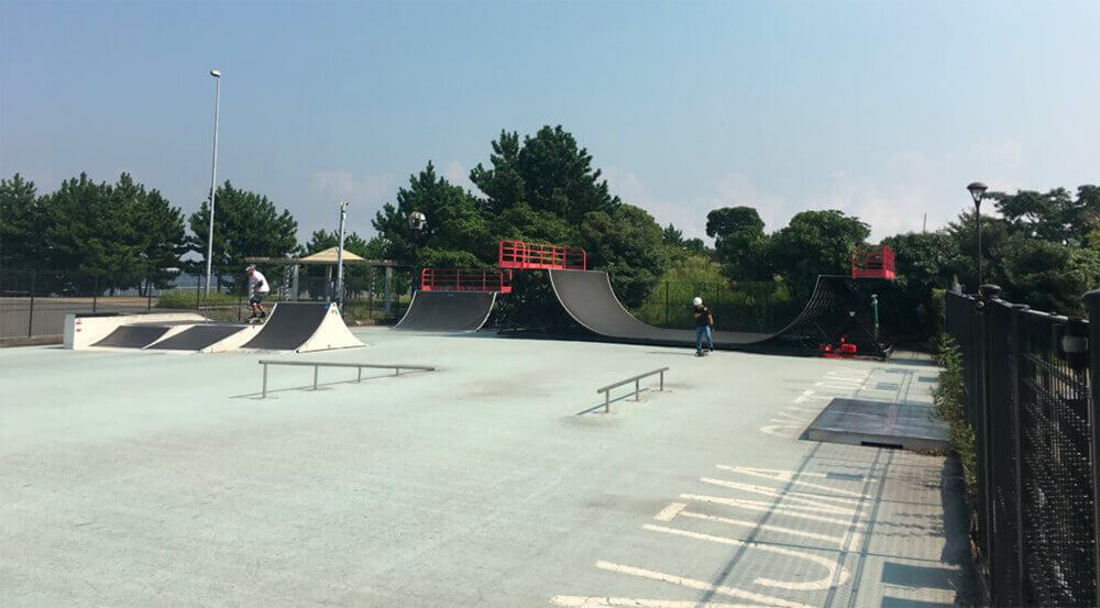 スケートパーク 城南島海浜公園スケボー広場