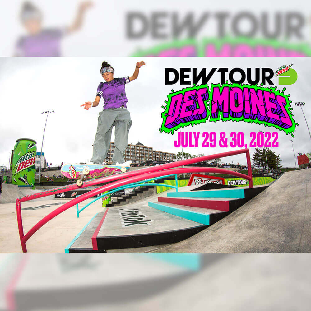 アイオワ州デモインで開催された DEW TOUR 2022 の決勝映像が公開