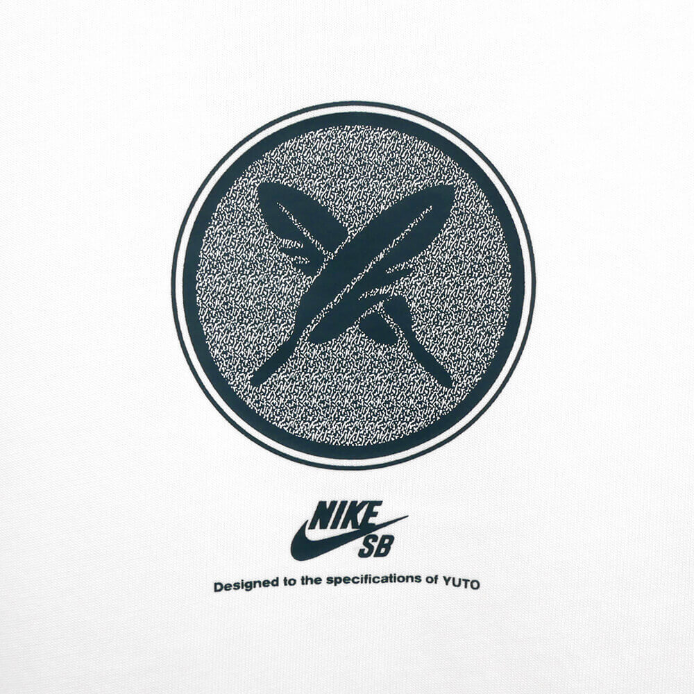 NIKE SB Tシャツ M90 YUTO QS FN0670-101 WHITE / DEEP JUNGLE 商品画像02