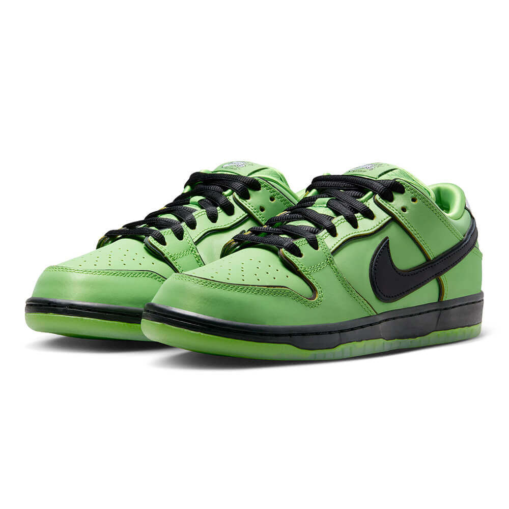 NIKE SB シューズ DUNK LOW PRO QS x POWERPUFF GIRLS BUTTERCUP GREEN FZ8319-300