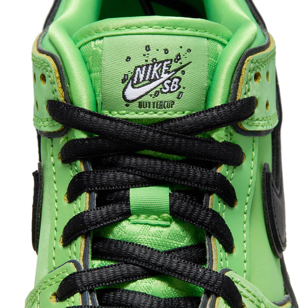 NIKE SB シューズ DUNK LOW PRO QS x POWERPUFF GIRLS PRE SCHOOL BUTTERCUP GREEN FZ8832-300 10