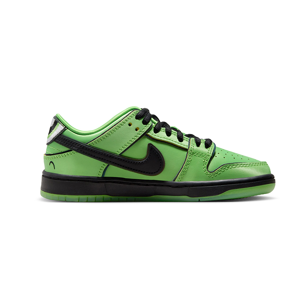 NIKE SB シューズ DUNK LOW PRO QS x POWERPUFF GIRLS PRE SCHOOL BUTTERCUP GREEN FZ8832-300 05