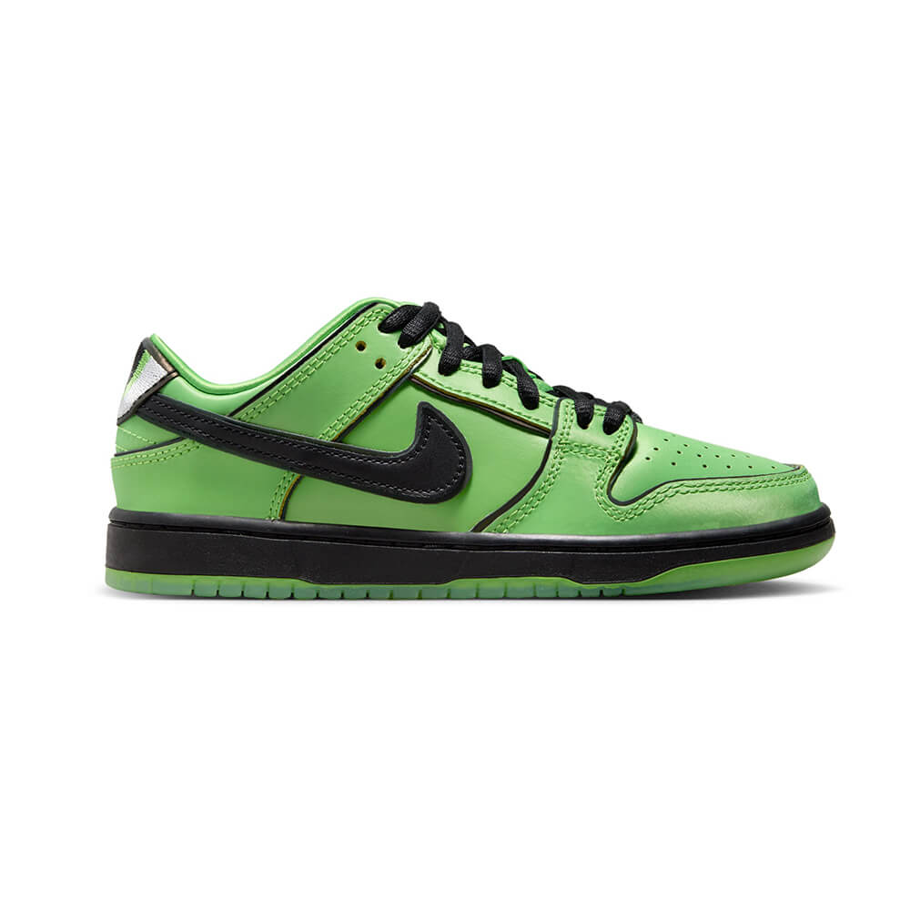 NIKE SB シューズ DUNK LOW PRO QS x POWERPUFF GIRLS PRE SCHOOL BUTTERCUP GREEN FZ8832-300 06