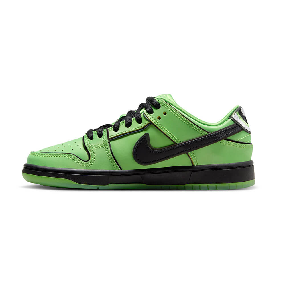 NIKE SB シューズ DUNK LOW PRO QS x POWERPUFF GIRLS PRE SCHOOL BUTTERCUP GREEN FZ8832-300 07