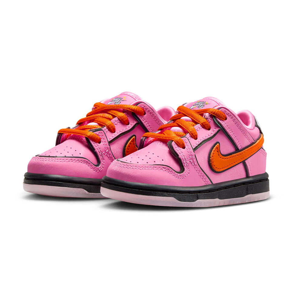 NIKE SB シューズ DUNK LOW PRO QS x POWERPUFF GIRLS TODDLER BLOSSOM PINK FZ3352-600