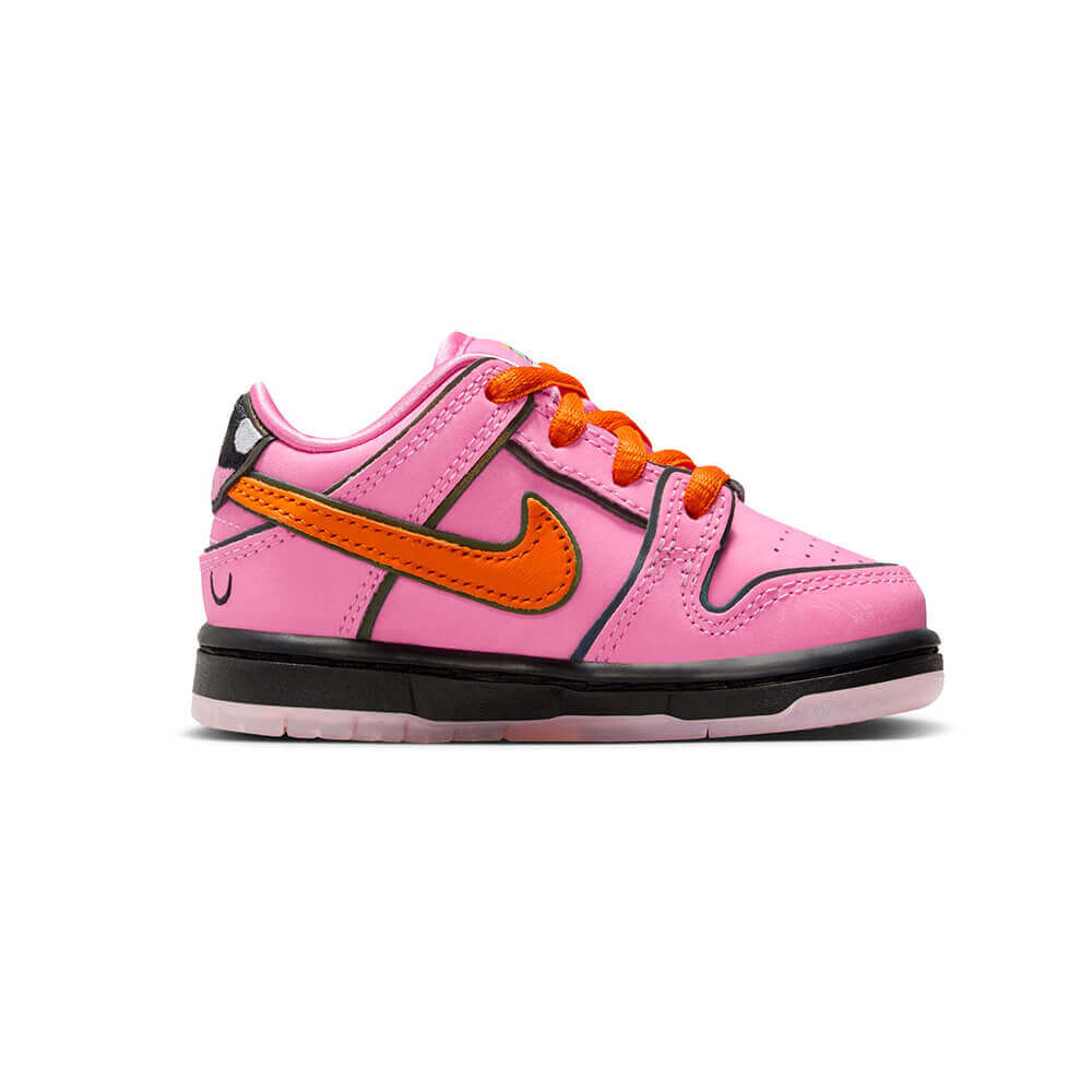 NIKE SB シューズ DUNK LOW PRO QS x POWERPUFF GIRLS TODDLER BLOSSOM PINK FZ3352-600 05