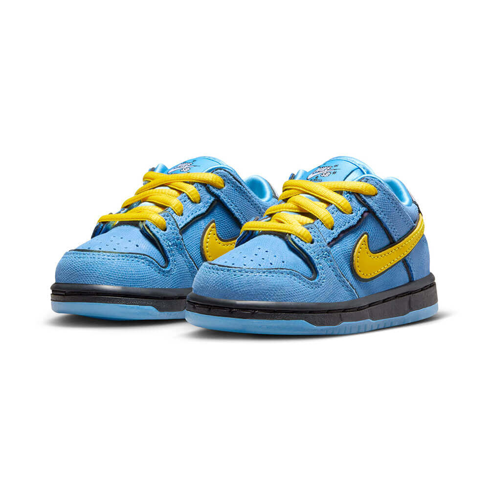 NIKE SB シューズ DUNK LOW PRO QS x POWERPUFF GIRLS TODDLER BUBBLES BLUE FZ8330-400