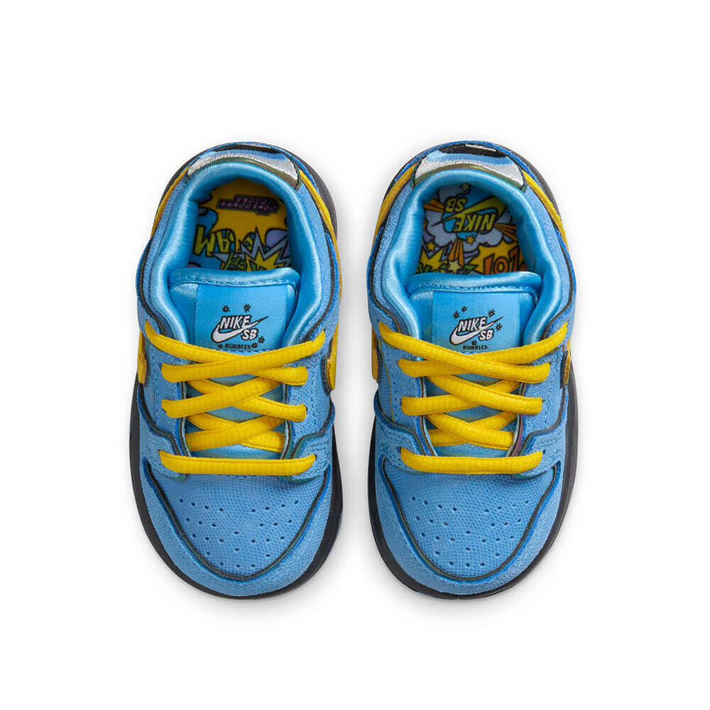 NIKE SB シューズ DUNK LOW PRO QS x POWERPUFF GIRLS TODDLER BUBBLES BLUE FZ8330-400 01