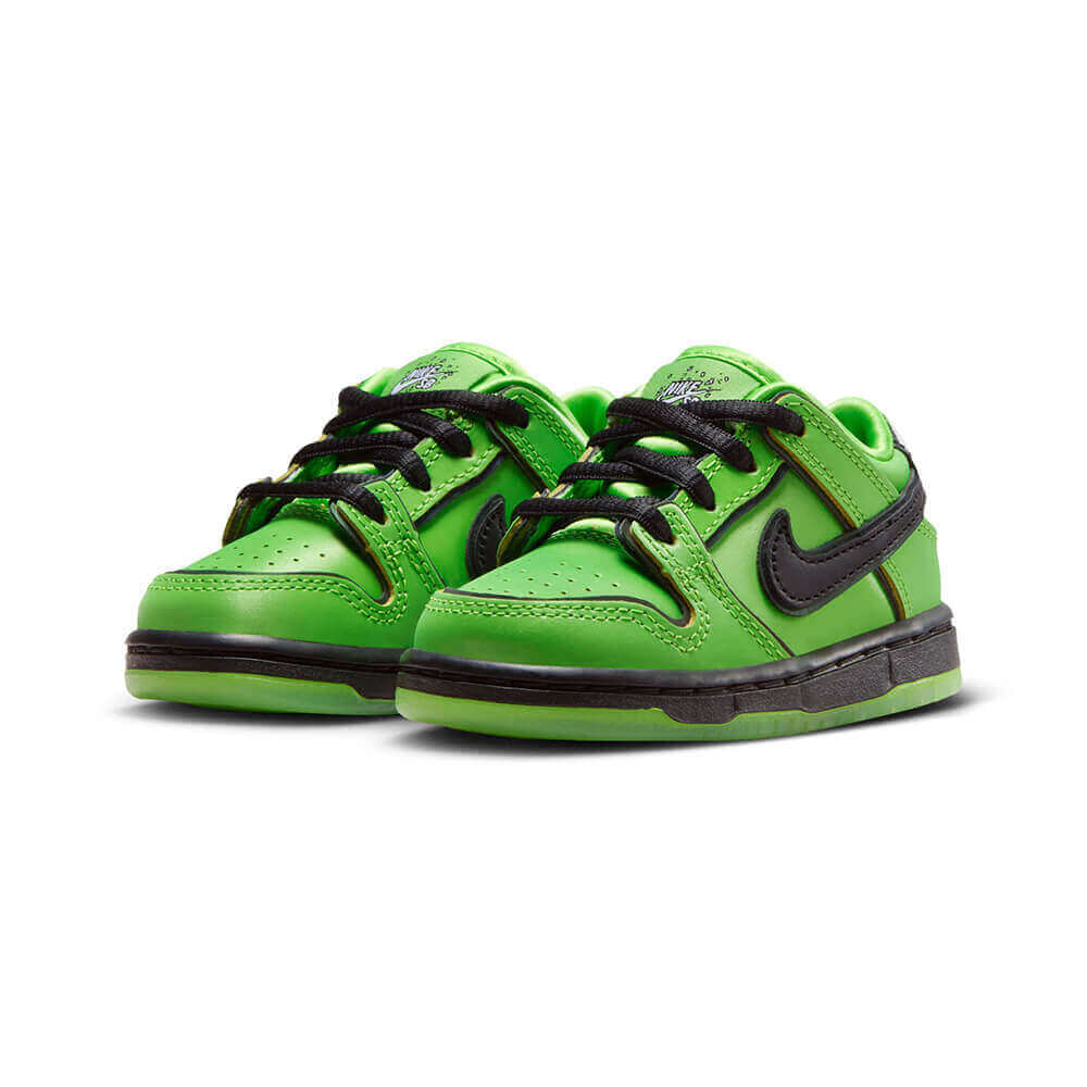 NIKE SB シューズ DUNK LOW PRO QS x POWERPUFF GIRLS TODDLER BUTTERCUP GREEN FZ8831-300