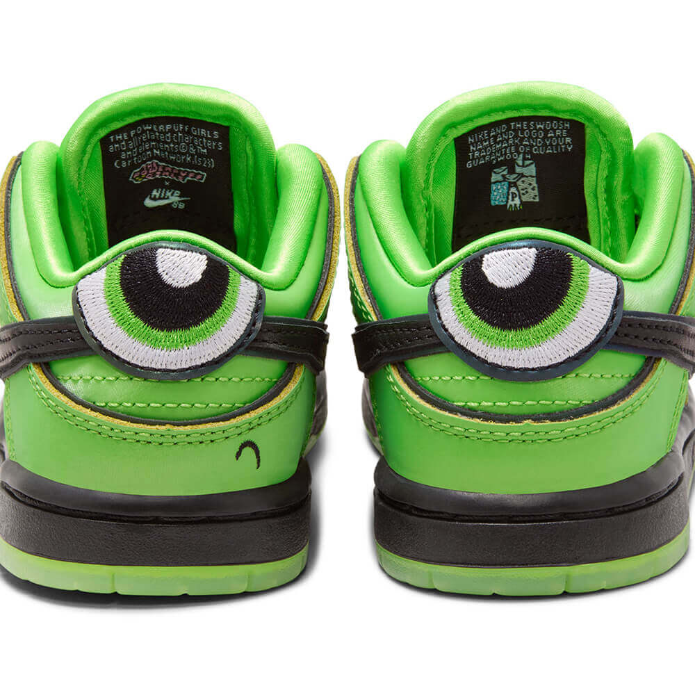 NIKE SB シューズ DUNK LOW PRO QS x POWERPUFF GIRLS TODDLER BUTTERCUP GREEN FZ8831-300 11