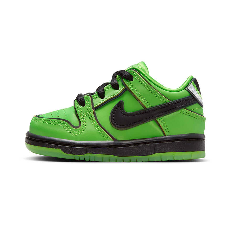 NIKE SB シューズ DUNK LOW PRO QS x POWERPUFF GIRLS TODDLER BUTTERCUP GREEN FZ8831-300 04