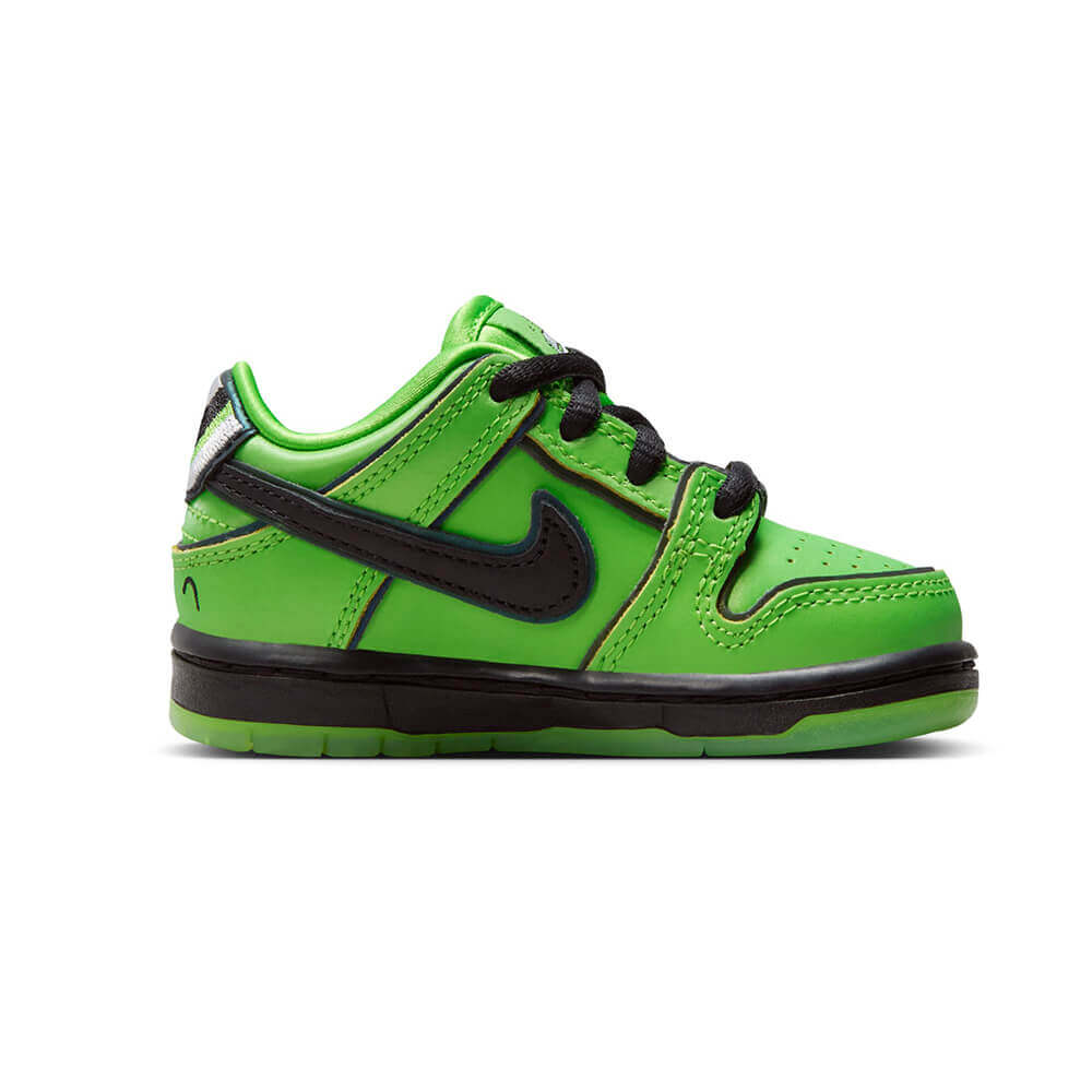 NIKE SB シューズ DUNK LOW PRO QS x POWERPUFF GIRLS TODDLER BUTTERCUP GREEN FZ8831-300 05