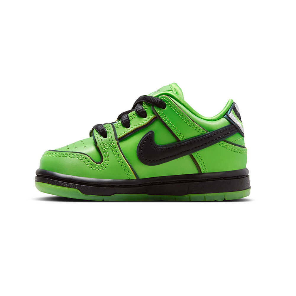 NIKE SB シューズ DUNK LOW PRO QS x POWERPUFF GIRLS TODDLER BUTTERCUP GREEN FZ8831-300 07