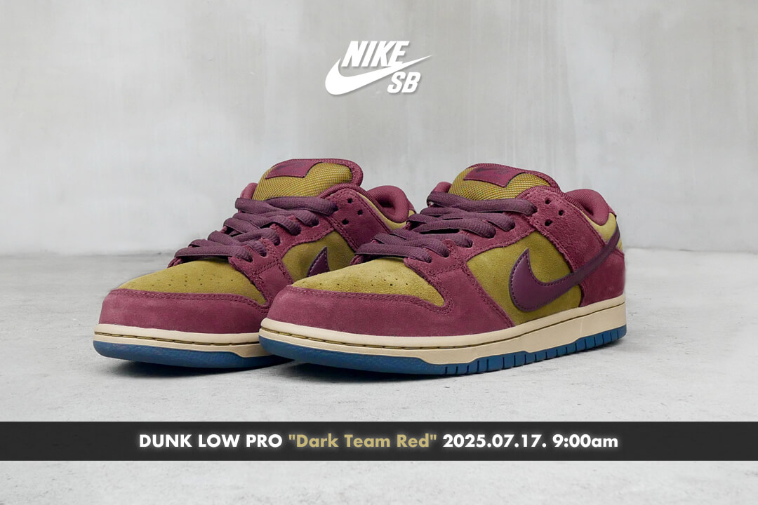NIKE SB シューズ DUNK LOW PRO "Dark Team Red" HQ1625-600 MAIL
