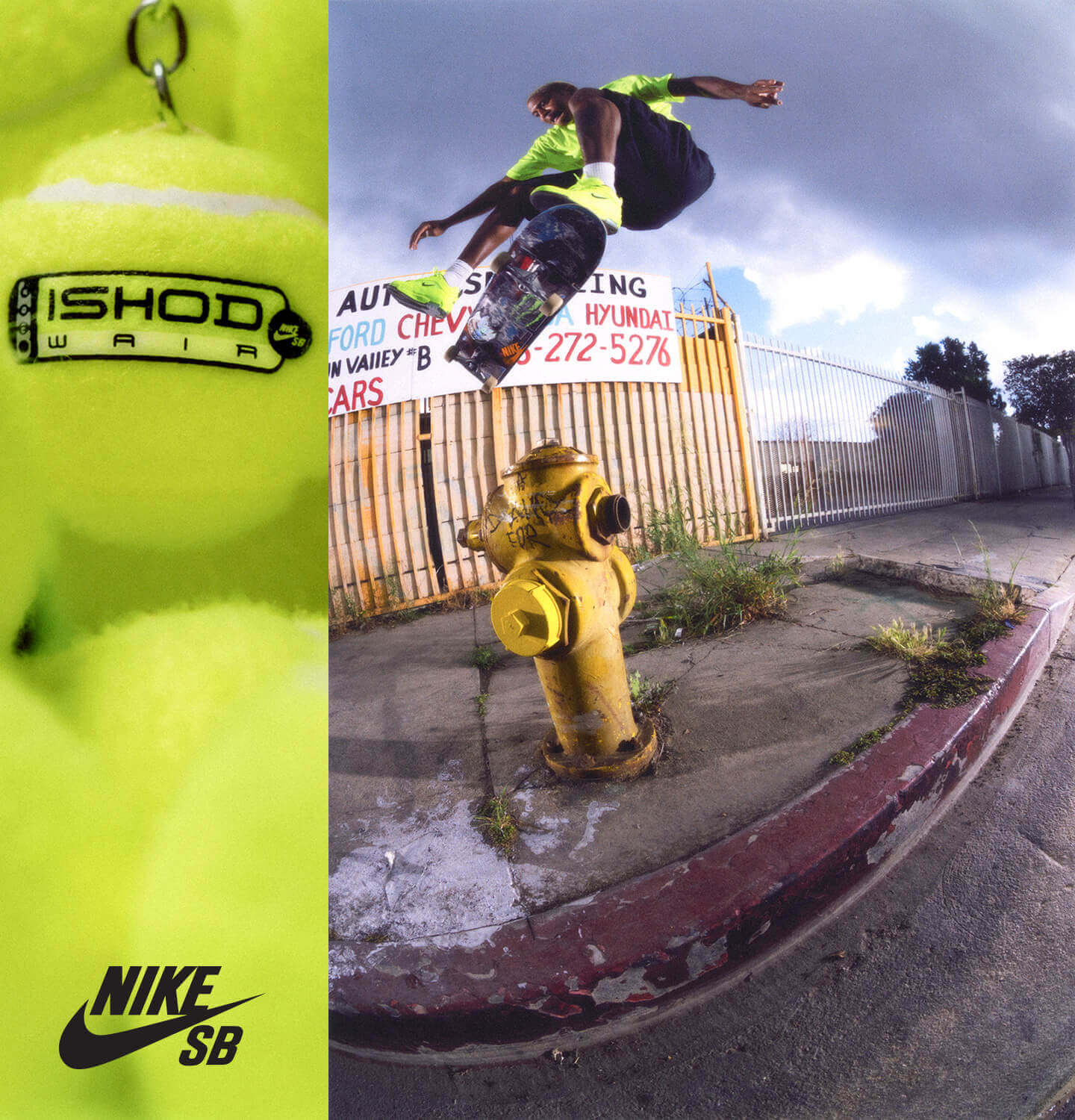 NIKE SB（ナイキエスビー）シューズ AIR MAX ISHOD PRM "VOLT" MAIL 01
