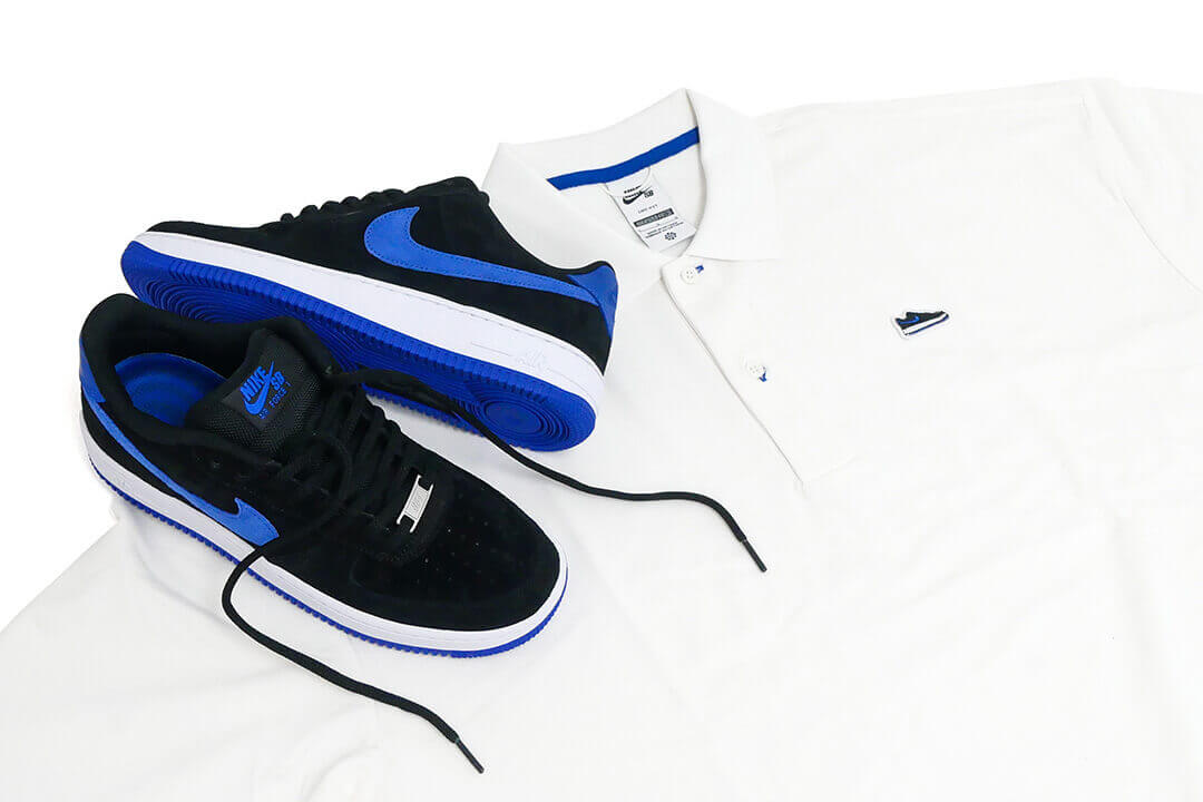 NIKE SB(ナイキエスビー)シューズ AIR FORCE 1 "BLACK & GAME ROYAL" IV5289-001 BLOG TOP