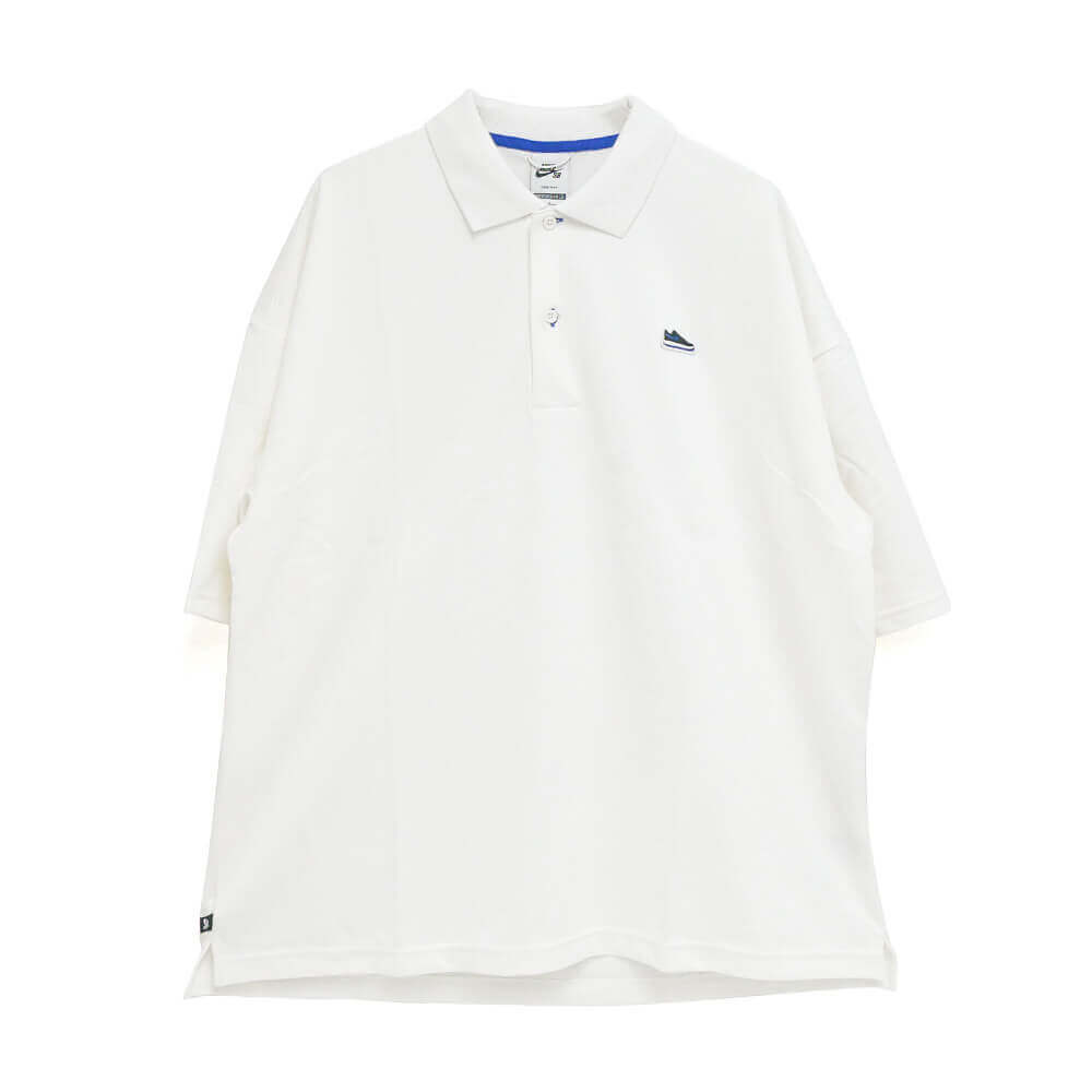NIKE SB(ナイキエスビー)半袖シャツ SOLID POLO AF "WHITE/ROYAL" IV0598-136